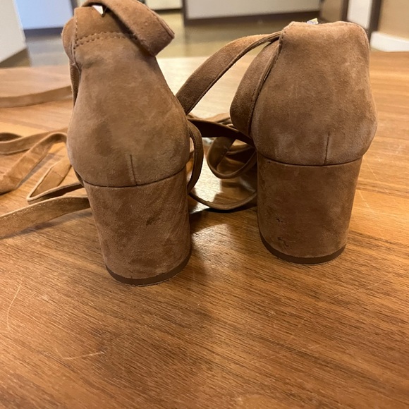 Sam Edelman Sheri Suede City Sandals, Golden Caramel - Picture 6 of 8